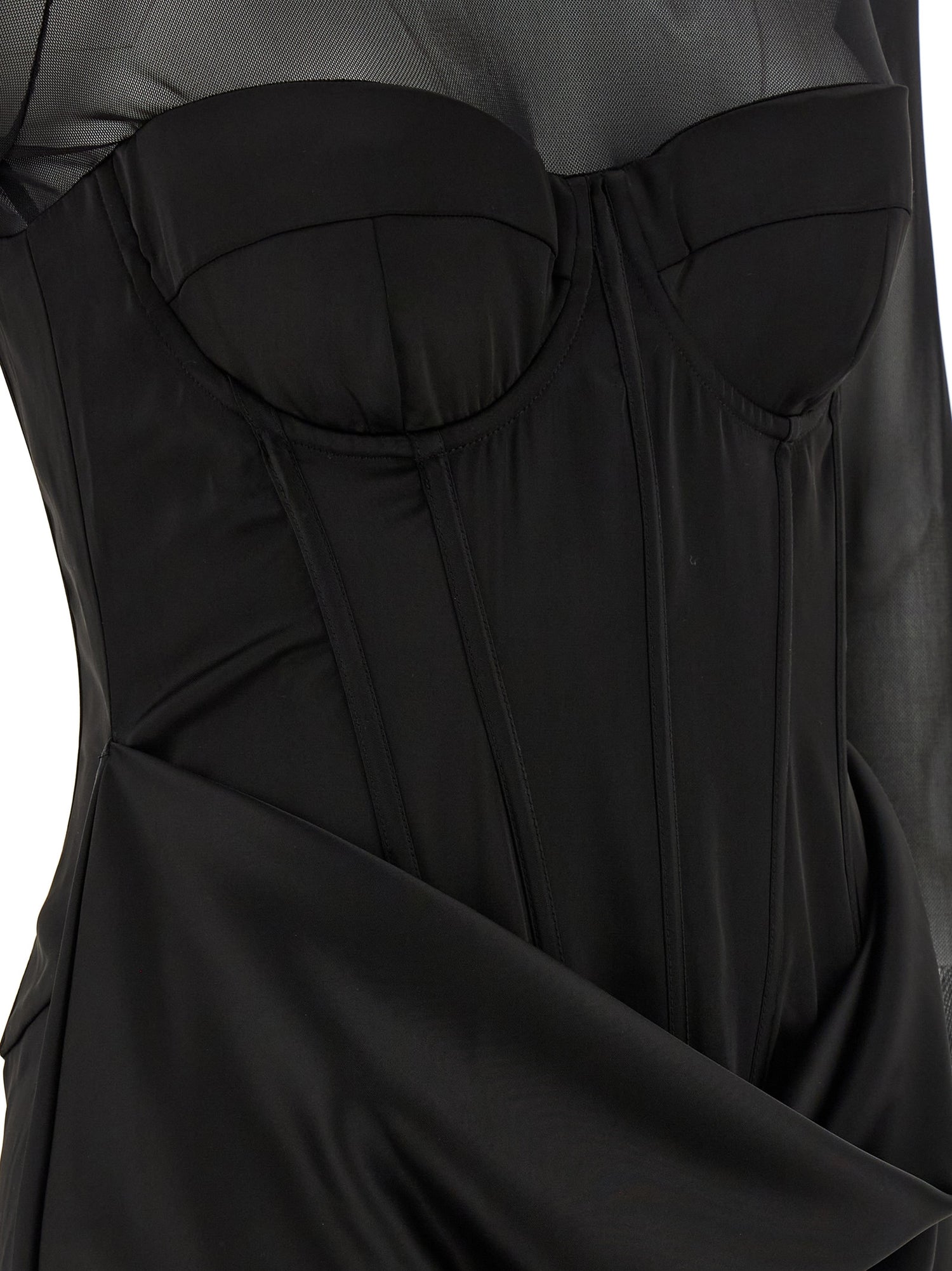 Rotate Birger Christensen Satin Corset Mini Dress