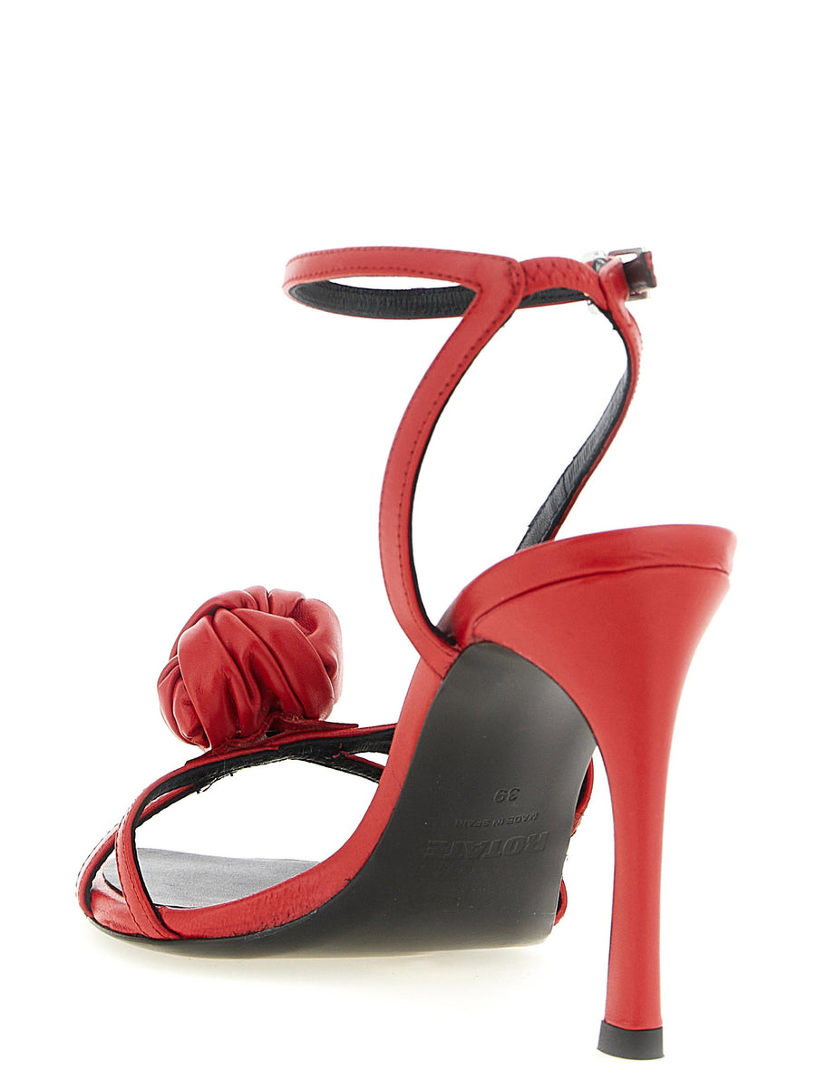 Rotate Birger Christensen Sculptural Knot Sandals