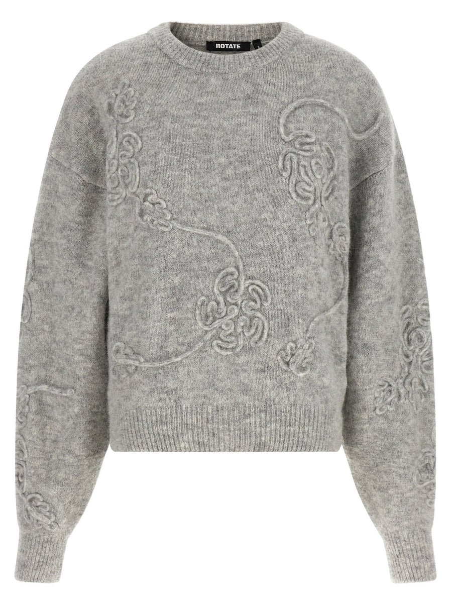 Rotate Birger Christensen 3d Flower Sweater