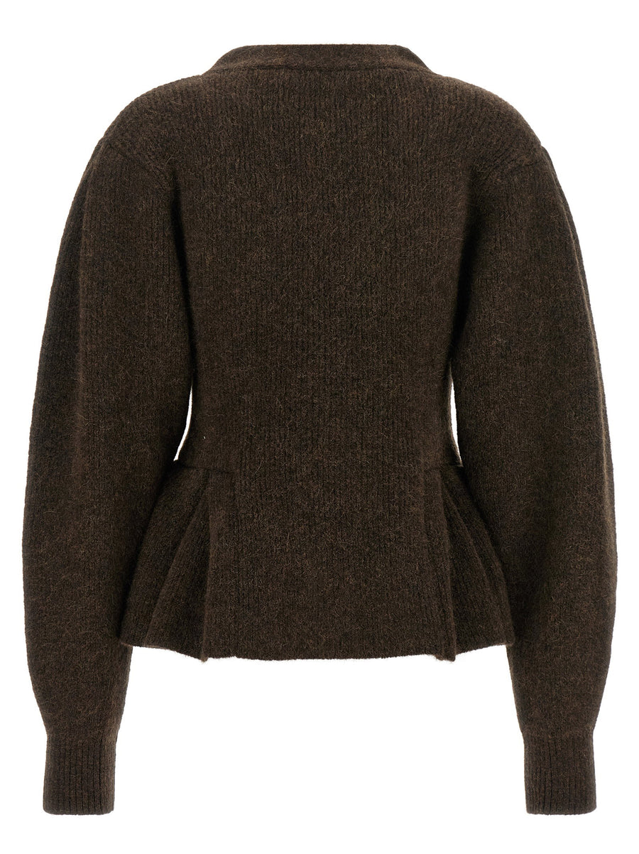 Rotate Birger Christensen Peplum Fund Cardigan