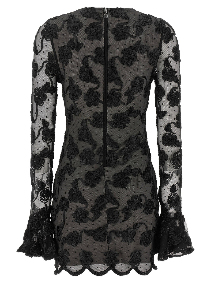 Rotate Birger Christensen Flower Mesh Dress