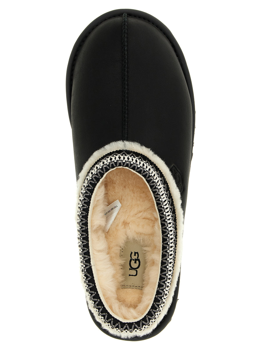 UGG Tasman Sabots Women Luxury Leather And Textile Upper Plush Uggplush Lining EVA Sole All Day Comfort