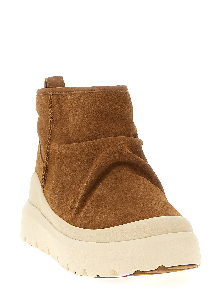 UGG Heritage Utility Mini Ankle Boots For Women Plush Insole And Lining For All Day Comfort In Warm Suede