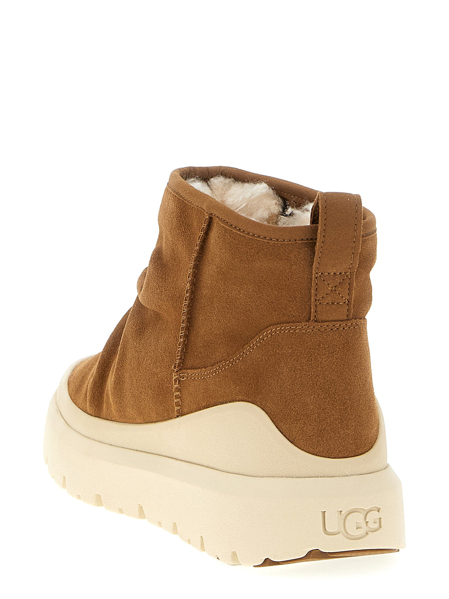 UGG Heritage Utility Mini Ankle Boots For Women Plush Insole And Lining For All Day Comfort In Warm Suede