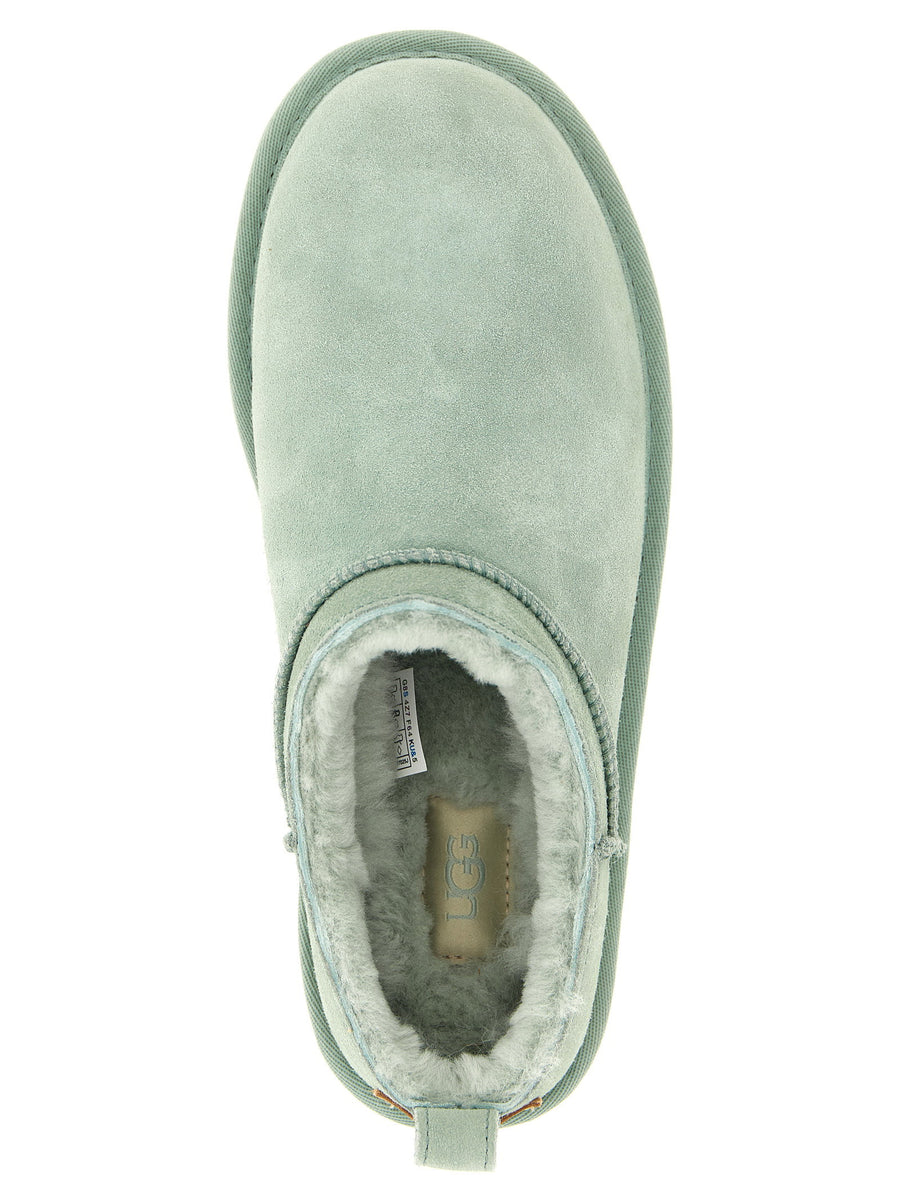 UGG Classic Micro Ankle Boots for Women Water Repellent Suede with Plush Sheepskin Lining and EVA Sole Premium Comfort