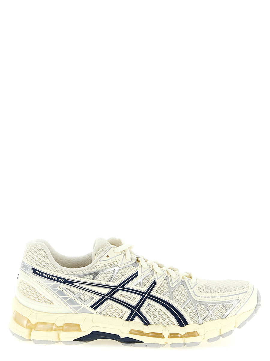 Asics Gel Kayano 20 Sneakers For Women With Gel Cushioning Stability Beige Multimaterial Upper