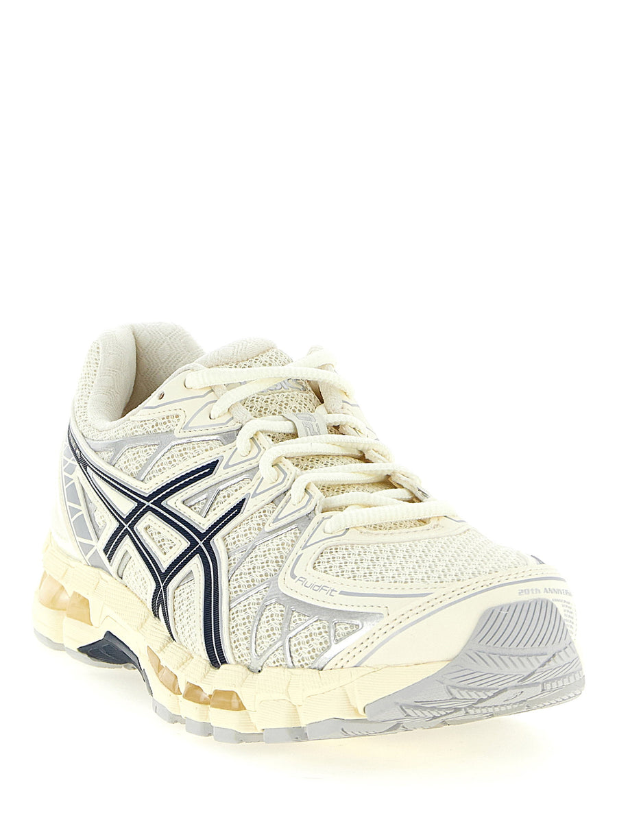 Asics Gel Kayano 20 Sneakers For Women With Gel Cushioning Stability Beige Multimaterial Upper