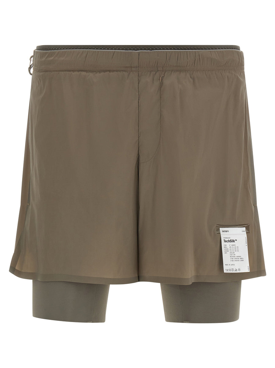 Satisfy Techsilk Bermuda Shorts 5 Inch Inseam Quick Dry Lightweight Men