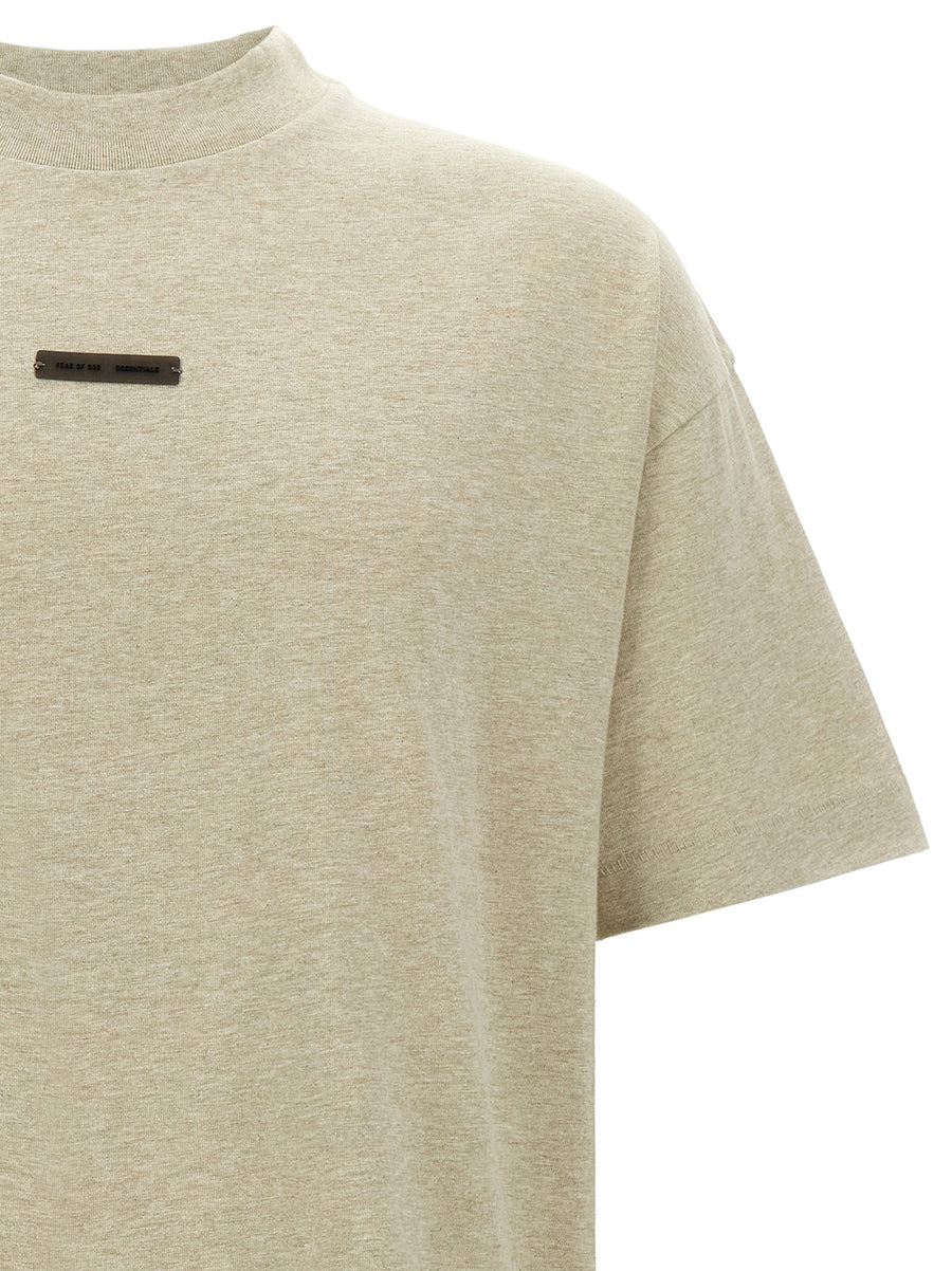 Fear Of God Essentials Classic T Shirt Gray 100 Percent Cotton Luxury Everyday Wear For Men