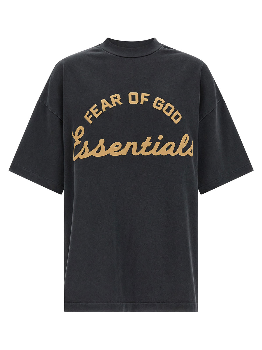 Fear Of God Essential Training 90s T Shirt Oversized Gray 100 Percent Cotton Top Unisex Streetwear