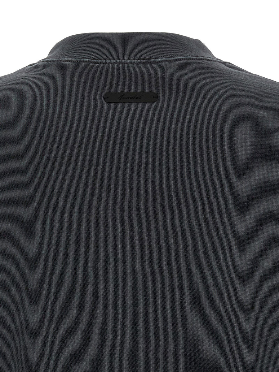Fear Of God Essential Training 90s T Shirt Oversized Gray 100 Percent Cotton Top Unisex Streetwear