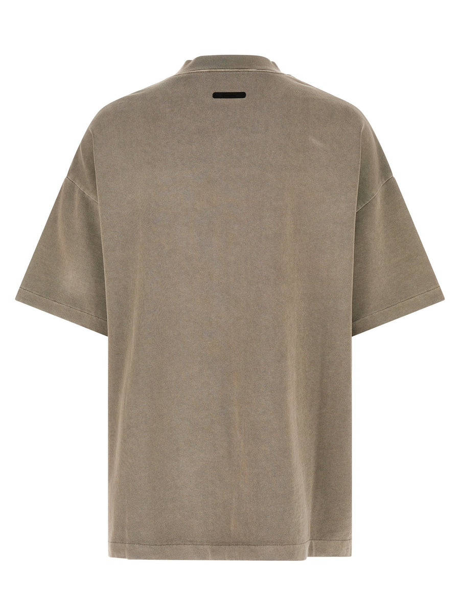 Fear Of God Essential Training 90s T Shirt Front Print Oversized Gray 100 Cotton Unisex