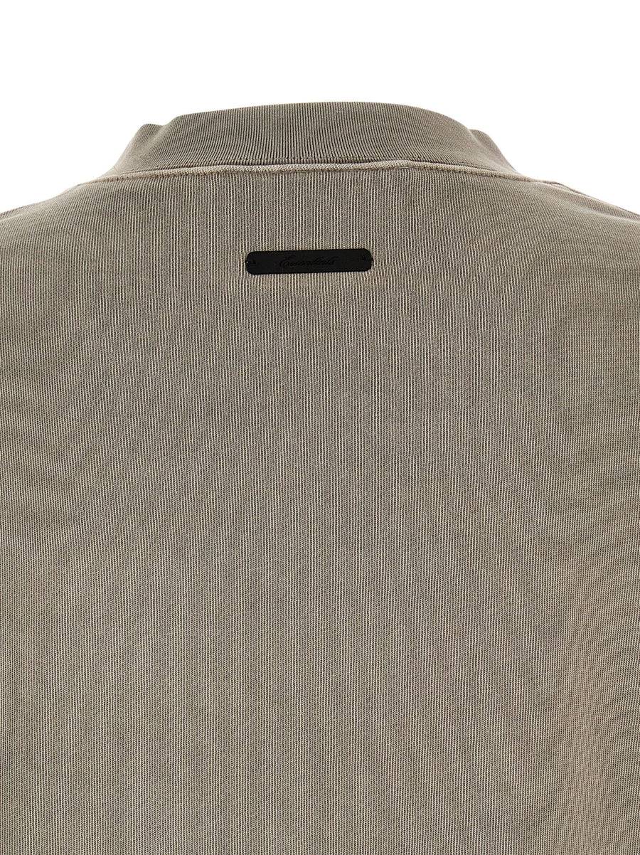 Fear Of God Essential Training 90s T Shirt Front Print Oversized Gray 100 Cotton Unisex