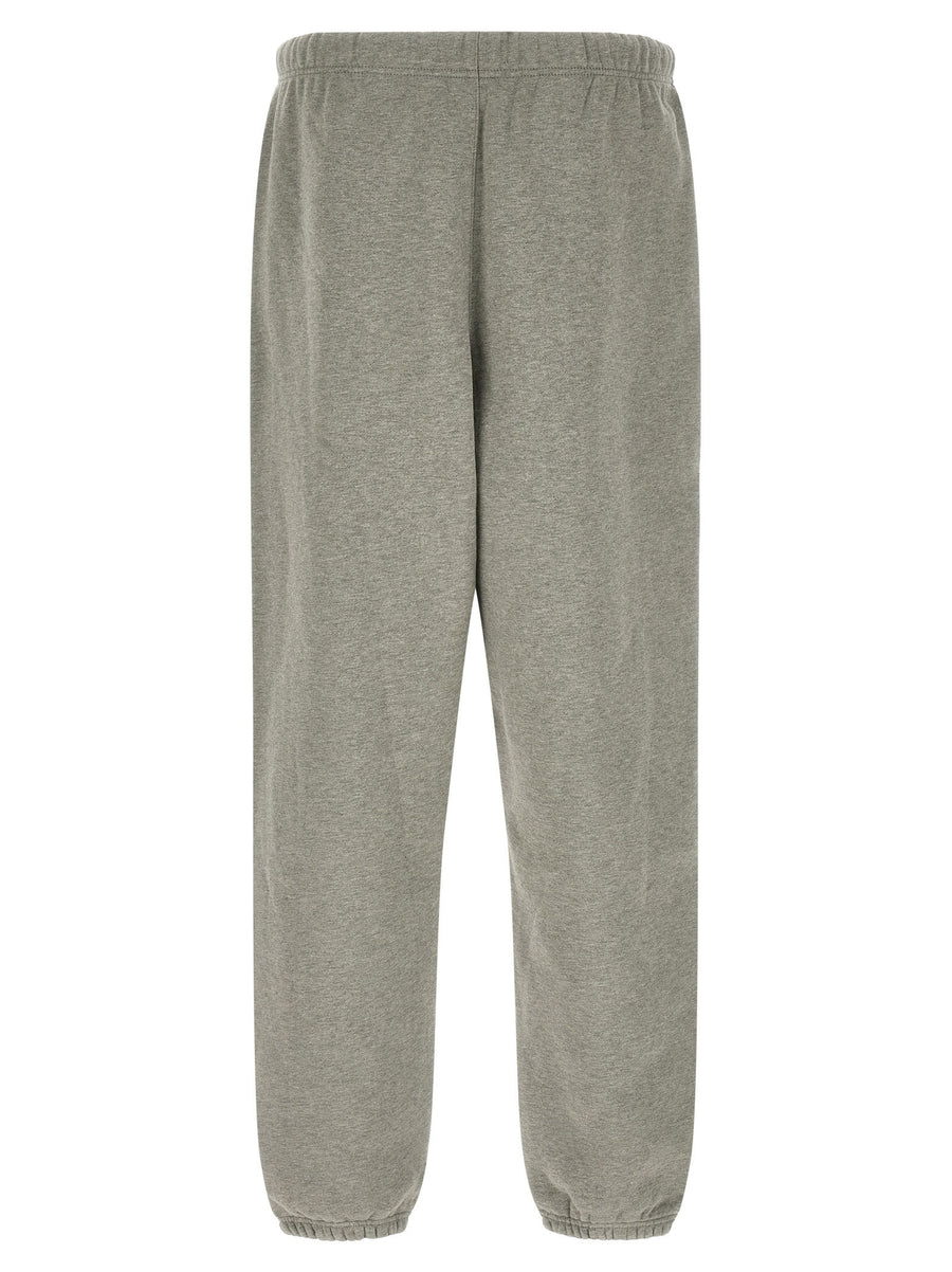 Fear Of God Essential Signature Classic Trousers For Men Gray Melange Fleece Oversized Fit Premium Comfort