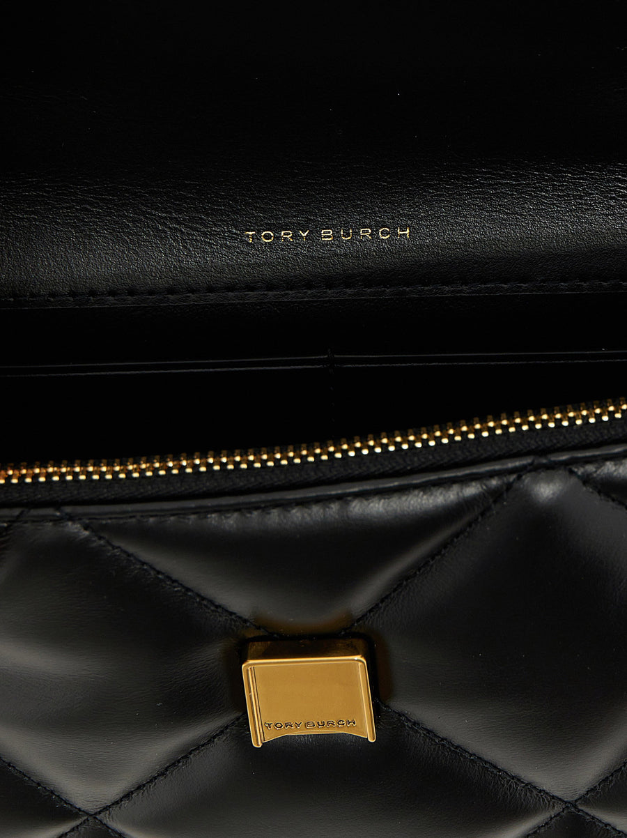 Tory Burch Kira Diamond Quilt Handbag Matelasse Nappa Leather Removable Strap For Women Everyday Luxury