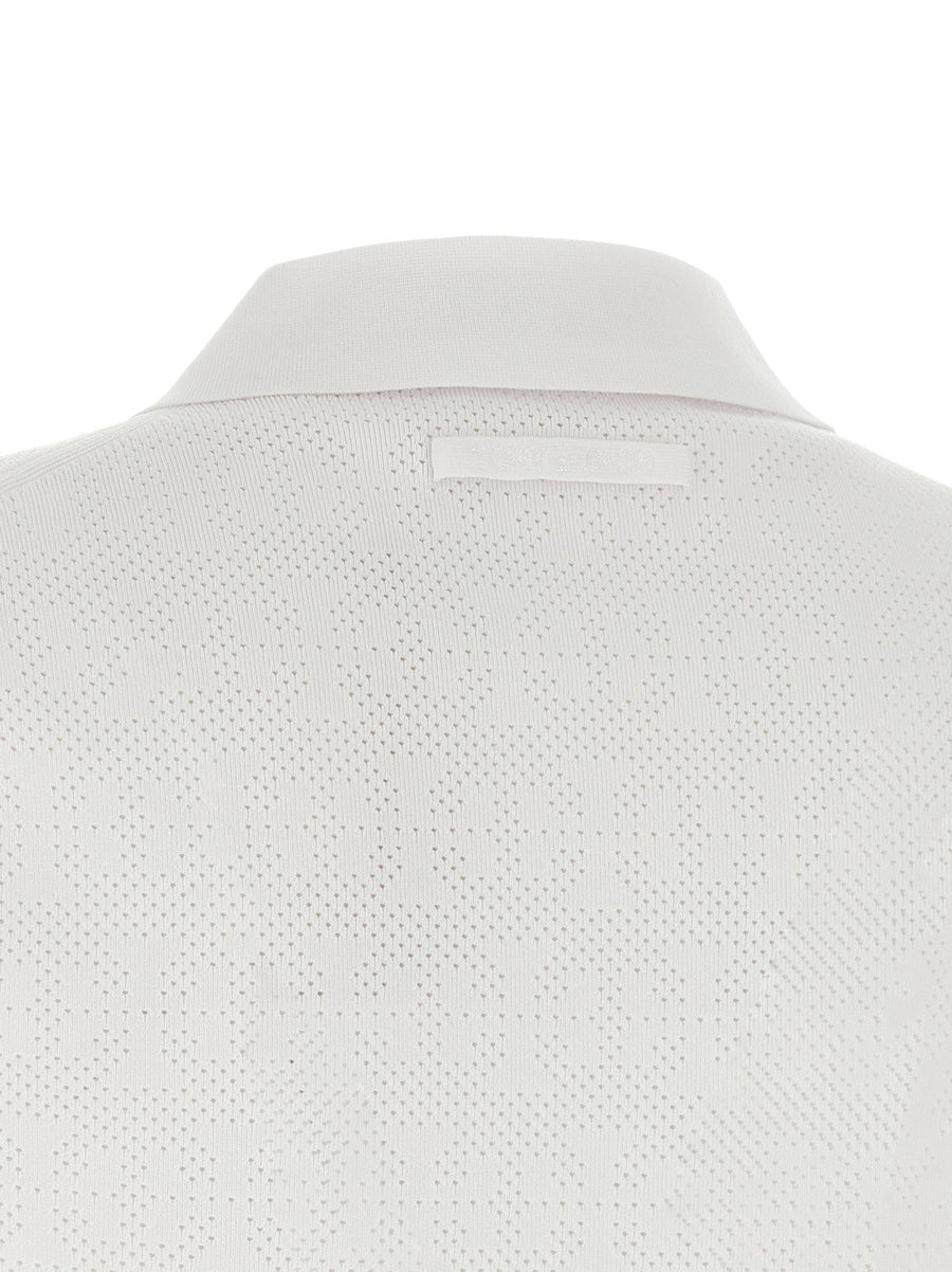 Tory Burch Pointelle Viscose Polo Shirt