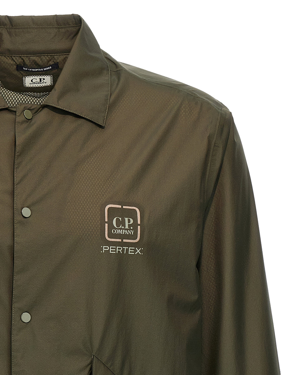 C.P. Company Metropolis Overshirt Lightweight Pertex Breathable Openwork For Men Urban Layer