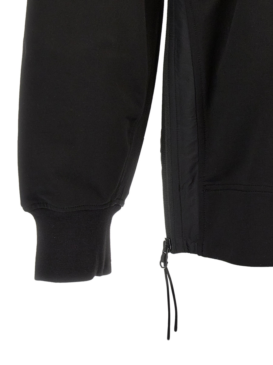 C.P. Company Metropolis Series Hoodie for Men Lightweight Gauze Topwear With Side Zip Logo Patch