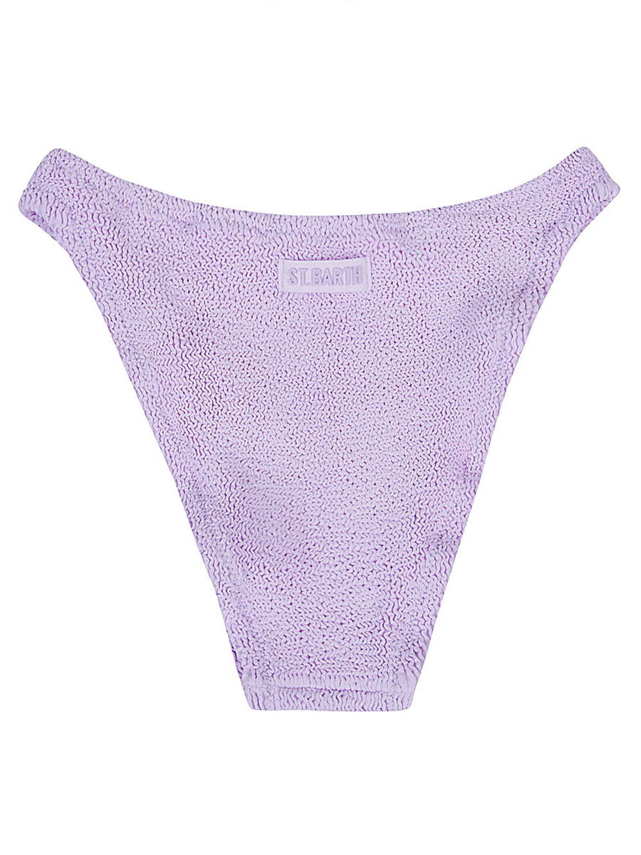 MC2 Saint Barth Lilac High Waisted Bikini Bottoms For Women Luxe Comfort And Classic Silhouette