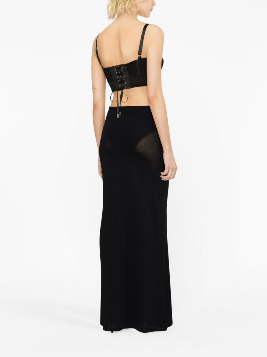 Jean Paul Gaultier Conical Corset Cropped Top For Women Bold Quilted Couture Collaboration With Lotta Volkova
