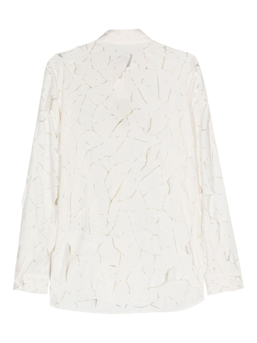 Post Archive Faction Cut-Out Nylon Shirt for Men Modern Urban Luxury with Architectural Details