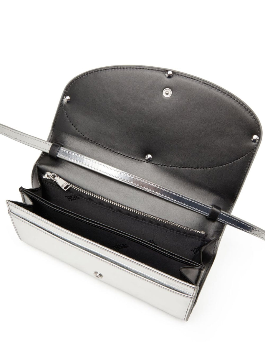Diesel 1dr Wallet Strap Clutch For Women Hands Free Chic Adjustable Waist Strap Calf Leather