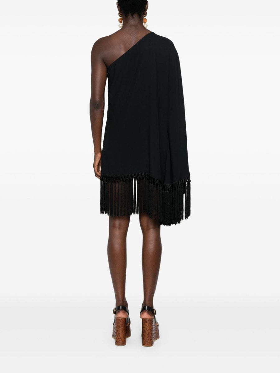 Taller Marmo Pre Piccolo Arno Fringed One Shoulder Dress Luxurious Evening Resort Wear For Women