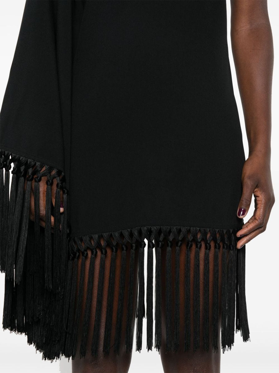 Taller Marmo Pre Piccolo Arno Fringed One Shoulder Dress Luxurious Evening Resort Wear For Women