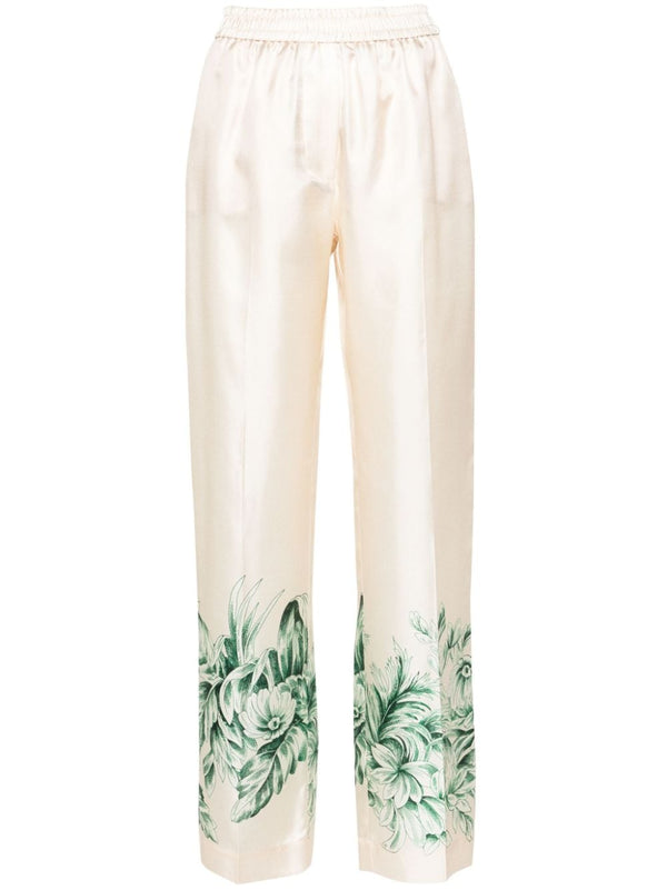 F.R.S . Silk printed trousers