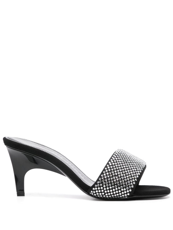 The Attico Rem Mules with rhinestones 60mm
