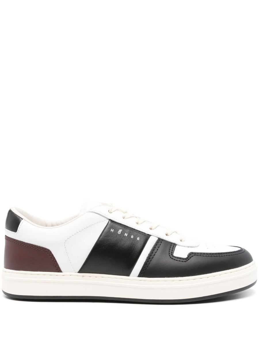 Hogan HTV Pre Sneakers For Men Premium Calf Leather Breathable Lining Perforated Toe All Season Comfort