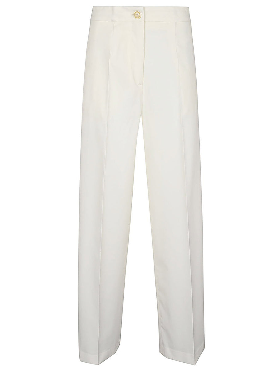 Erika Cavallini Semi-Couture Cristel Wool Twill Jacket For Women In White Versatile Smart Casual Outerwear