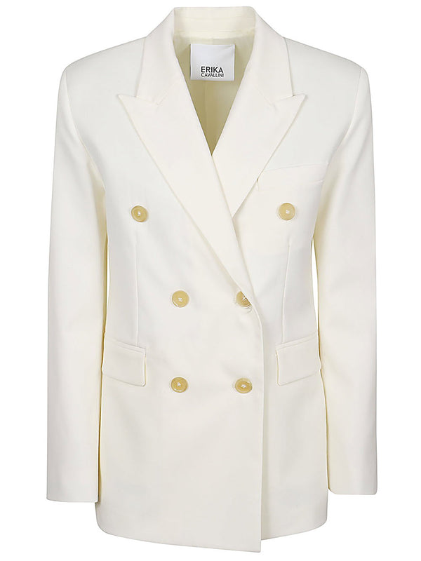 Erika Cavallini Semi-Couture Wool twill Alberta jacket