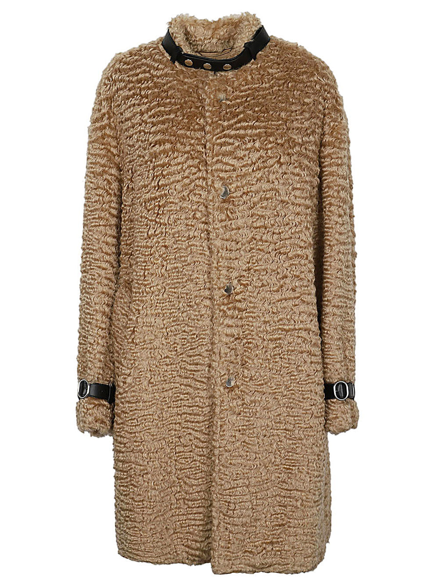 Jil Sander Wool Coat For Women Quiet Luxury Long Beige Mohair Blend Timeless Versatile Outerwear