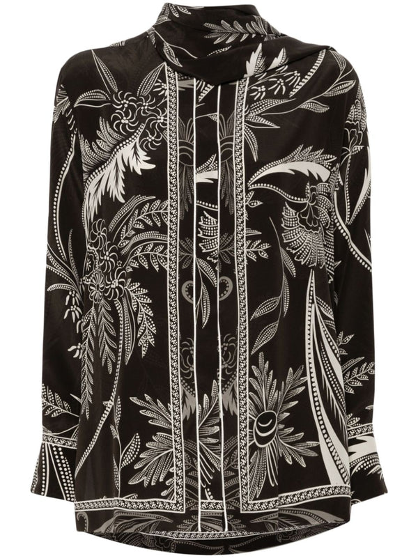 F.R.S . Printed silk shirt