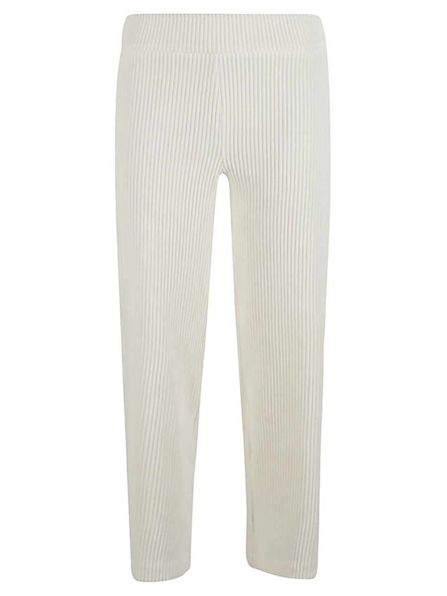 Avenue Montaigne Velvet Trousers Alex Wide Leg With Elastic Waistband For Women Fall Winter 2024 Collection