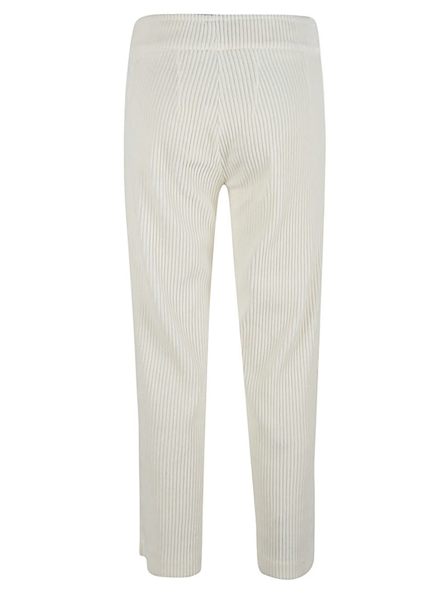 Avenue Montaigne Velvet Trousers Alex Wide Leg With Elastic Waistband For Women Fall Winter 2024 Collection