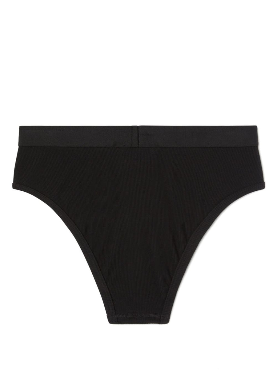 Palm Angels Logo Culottes for Women High Rise Beachwear with Applique Logo Luxury