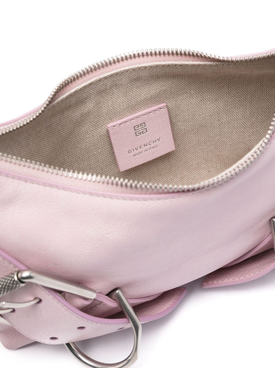 Givenchy Voyou Shoulder Bag for Women, Blush Calf Leather, Grain Texture, Chain Strap, Day to Night Luxury