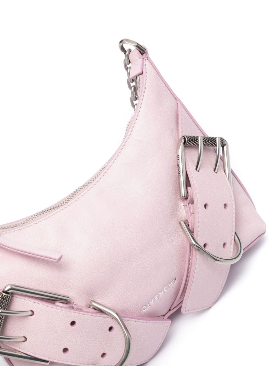 Givenchy Voyou Shoulder Bag for Women, Blush Calf Leather, Grain Texture, Chain Strap, Day to Night Luxury