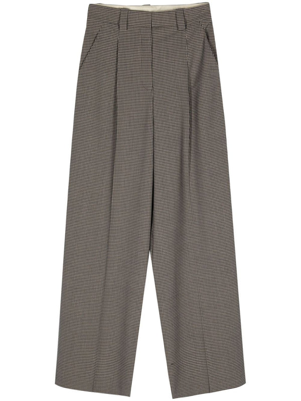 Alysi Wool blend wide-leg trousers