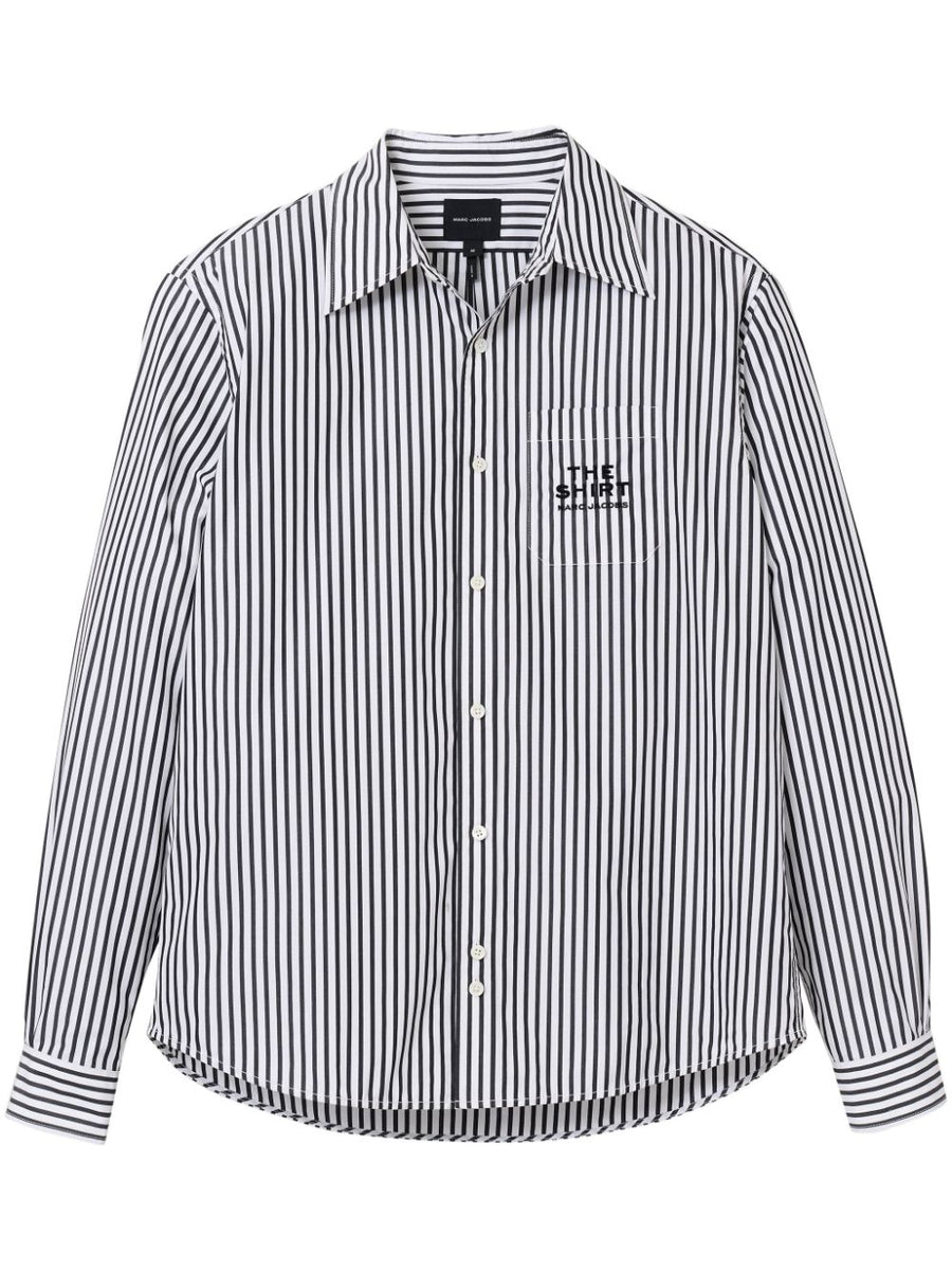 Marc Jacobs Striped Shirt For Women Premium 100 Percent Cotton Timeless Versatile Wardrobe Essential