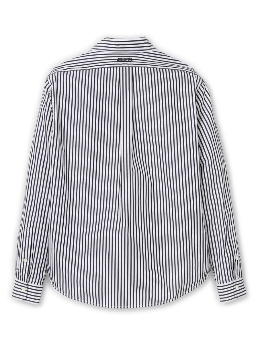 Marc Jacobs Striped Shirt For Women Premium 100 Percent Cotton Timeless Versatile Wardrobe Essential