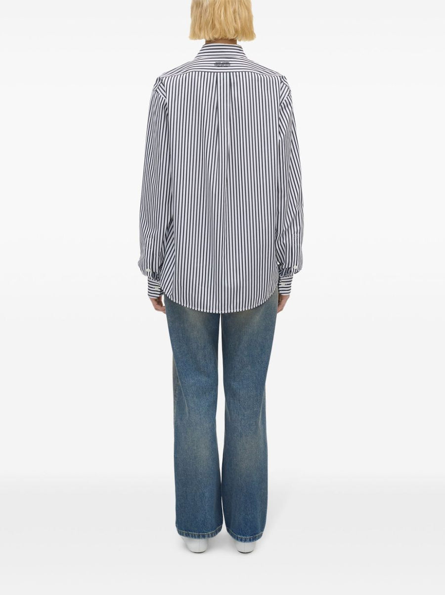 Marc Jacobs Striped Shirt For Women Premium 100 Percent Cotton Timeless Versatile Wardrobe Essential
