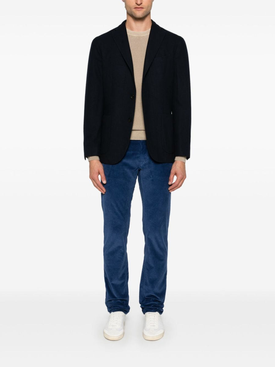Jacob Cohen Cashmere Crewneck Sweater For Men Ultra Soft Everyday Luxury Taupe Grey