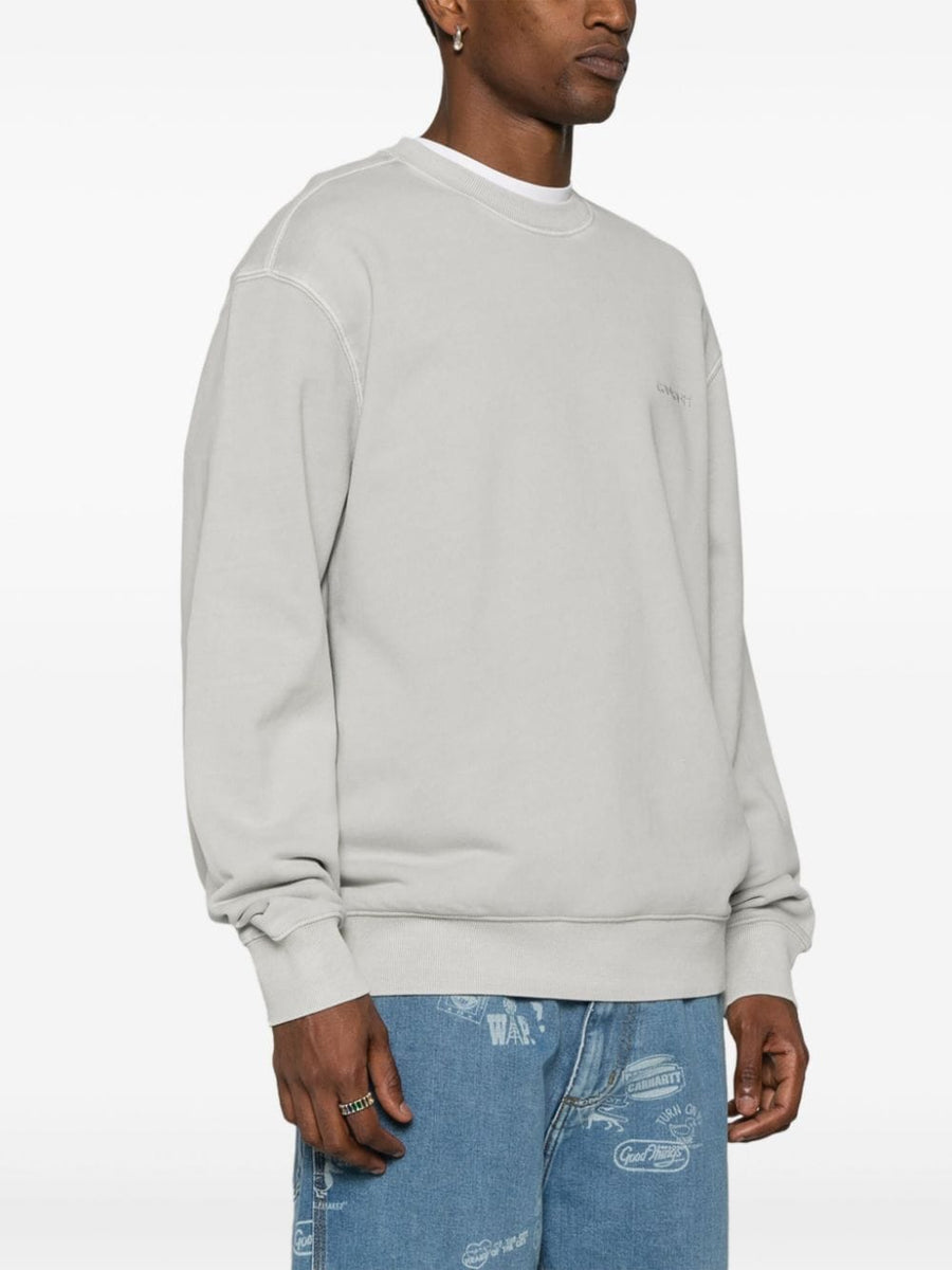 Carhartt WIP Pre Duster Script Cotton Sweatshirt For Men Soft Jersey With Embroidered Chest Logo