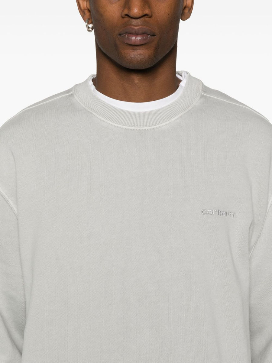 Carhartt WIP Pre Duster Script Cotton Sweatshirt For Men Soft Jersey With Embroidered Chest Logo