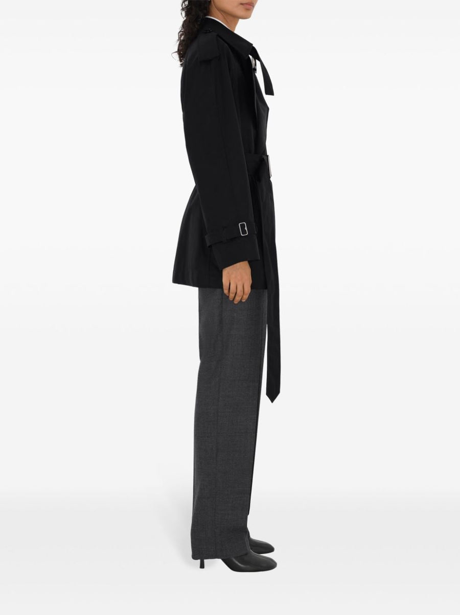 Burberry Gabardine Trench Jacket For Women With Belted Waist And Weather-Ready Timeless Style