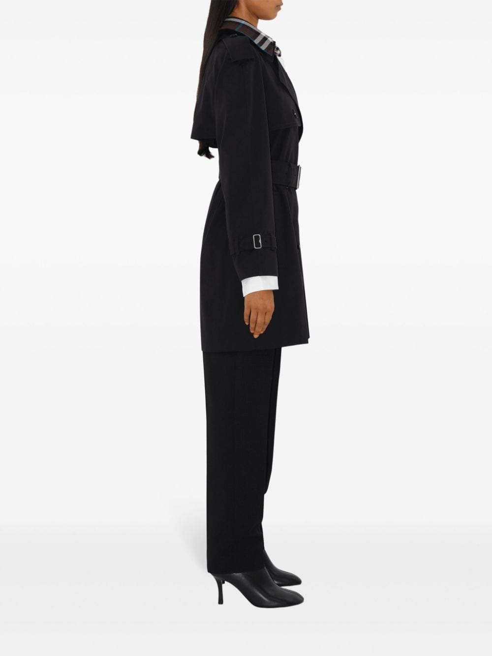 Burberry detachable-collar trench coat