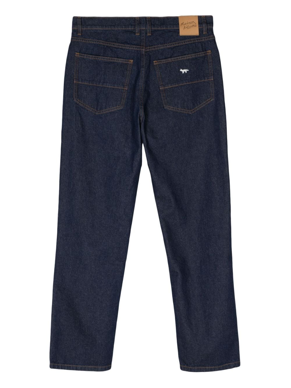 Maison Kitsuné Mid-rise straight-leg trousers